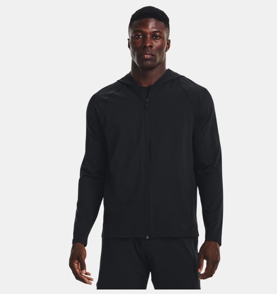 Siyah Erkek UA Meridian Tam Boy Fermuarlı Sweatshirt