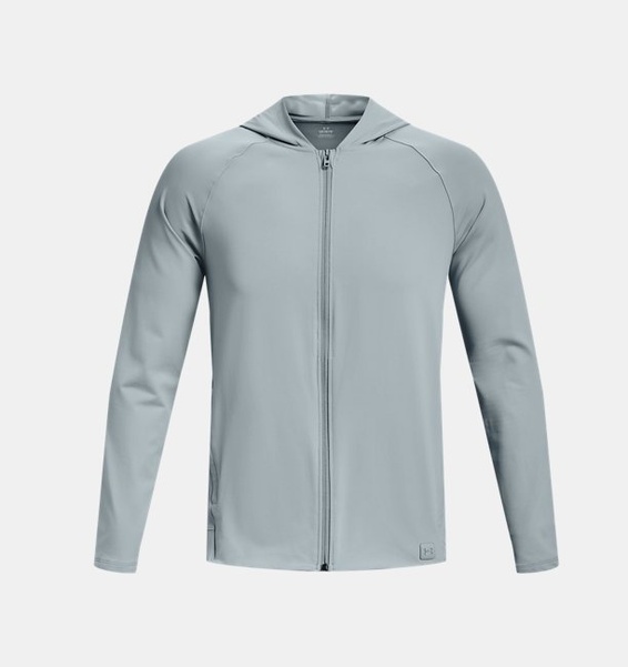 Mavi Erkek UA Meridian Tam Boy Fermuarlı Sweatshirt