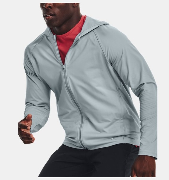 Mavi Erkek UA Meridian Tam Boy Fermuarlı Sweatshirt