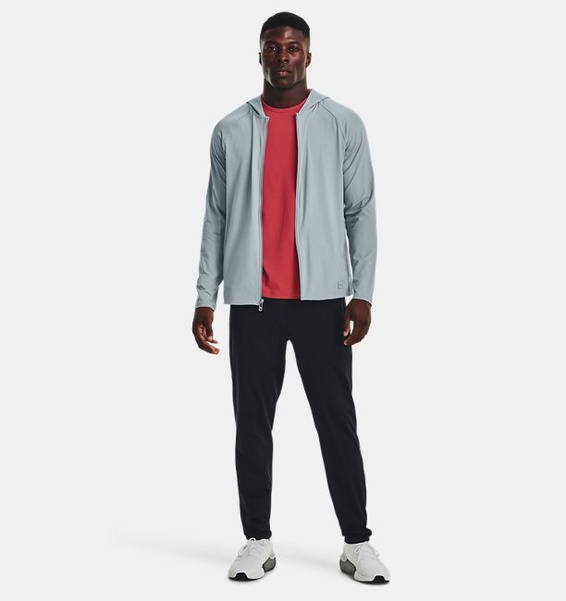 Mavi Erkek UA Meridian Tam Boy Fermuarlı Sweatshirt