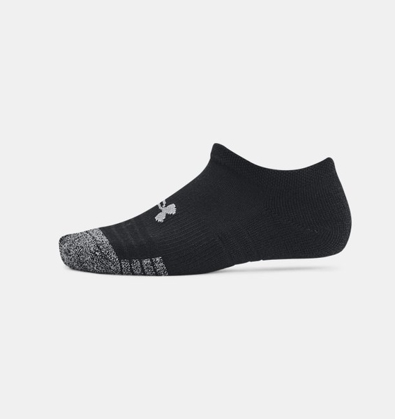Siyah Çocuk HeatGear® 3’lü Paket No Show Çorap