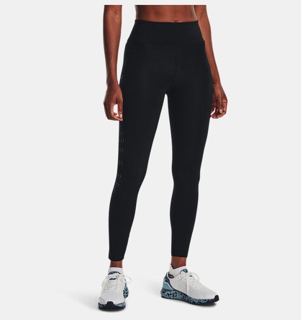 Kadın UA Fly-Fast Elite Bilekte Tayt Siyah