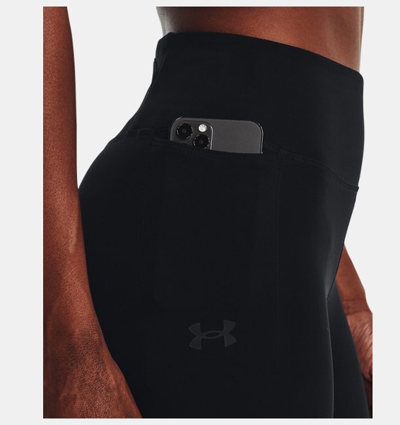 Siyah Kadın UA Fly-Fast Elite Bilekte Tayt