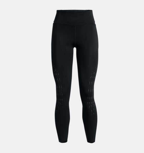 Siyah Kadın UA Fly-Fast Elite Bilekte Tayt