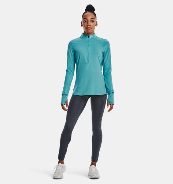 Gri Kadın UA Fly-Fast Elite Bilekte Tayt