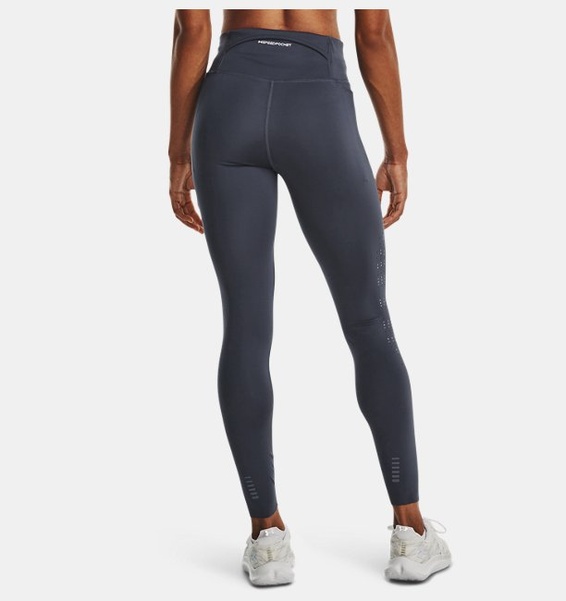 Gri Kadın UA Fly-Fast Elite Bilekte Tayt