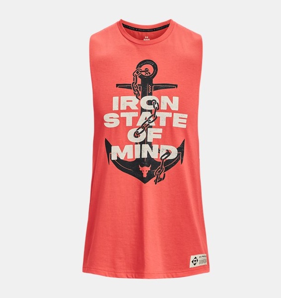 Turuncu Erkek Project Rock Iron Muscle Atlet