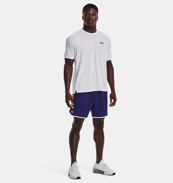 Mavi Erkek UA HIIT Dokuma 8" Şort