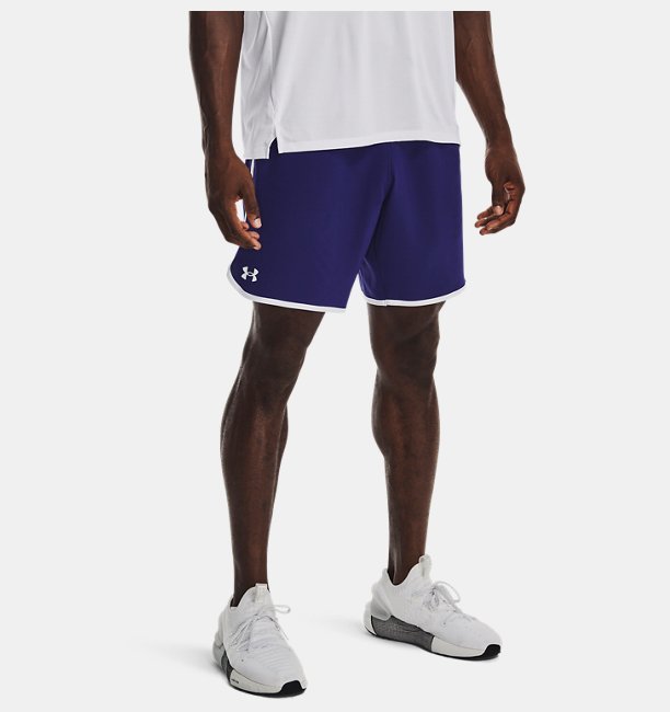 Erkek UA HIIT Dokuma 8" Şort Mavi