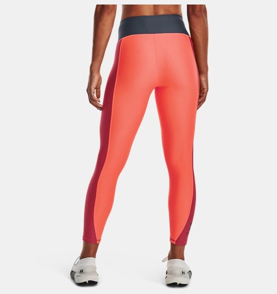 Turuncu Kadın HeatGear® No-Slip Waistband Blocked Bilekte Tayt