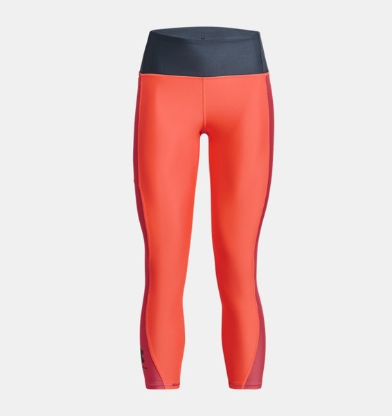 Turuncu Kadın HeatGear® No-Slip Waistband Blocked Bilekte Tayt