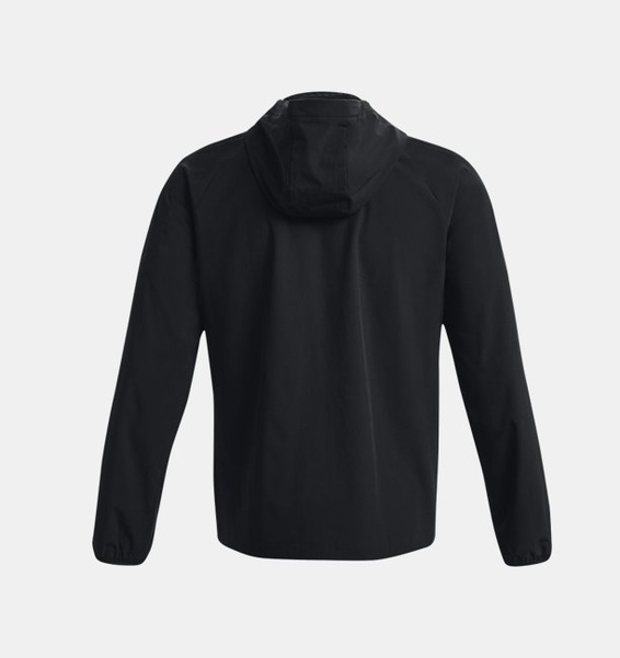 Siyah Erkek UA Stretch Dokuma Rüzgarlık