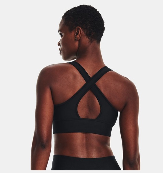 Siyah Kadın UA Crossback Longline Spor Sütyeni