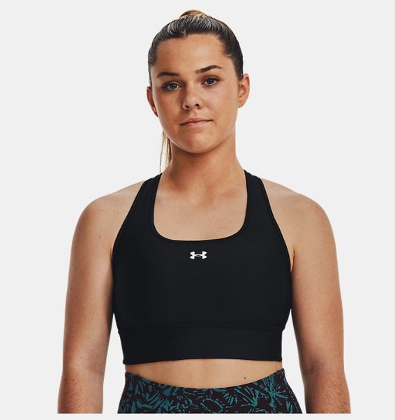 Siyah Kadın UA Crossback Longline Spor Sütyeni