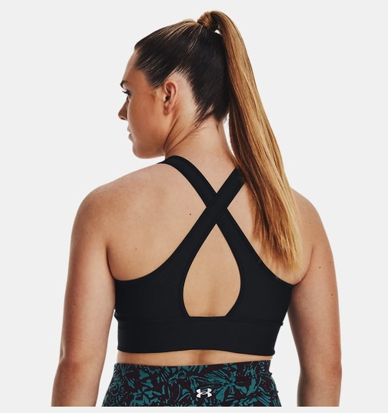 Siyah Kadın UA Crossback Longline Spor Sütyeni