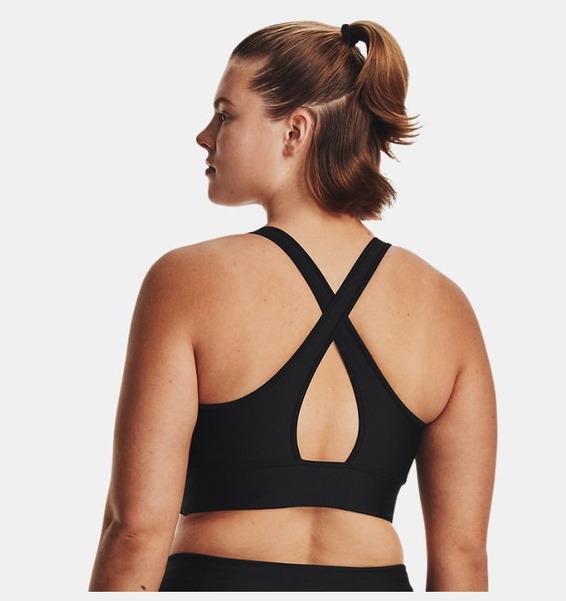 Siyah Kadın UA Crossback Longline Spor Sütyeni