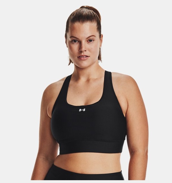 Siyah Kadın UA Crossback Longline Spor Sütyeni