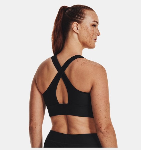 Siyah Kadın UA Crossback Longline Spor Sütyeni