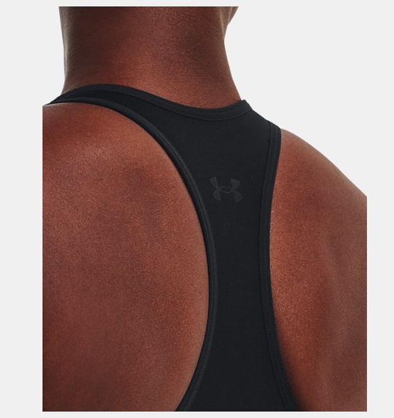 Siyah Kadın UA Meridian Zip Crop Spor Sütyeni