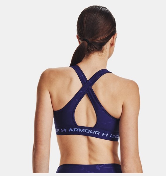 Mavi Kadın Armour® Mid Crossback Baskılı Spor Sütyeni