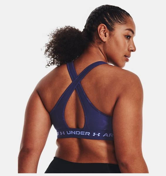 Mavi Kadın Armour® Mid Crossback Baskılı Spor Sütyeni