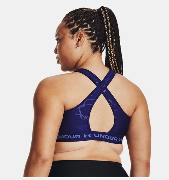 Mavi Kadın Armour® Mid Crossback Baskılı Spor Sütyeni