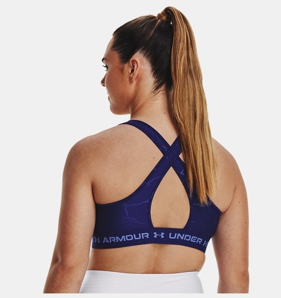 Mavi Kadın Armour® Mid Crossback Baskılı Spor Sütyeni