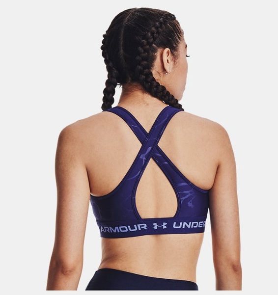 Mavi Kadın Armour® Mid Crossback Baskılı Spor Sütyeni