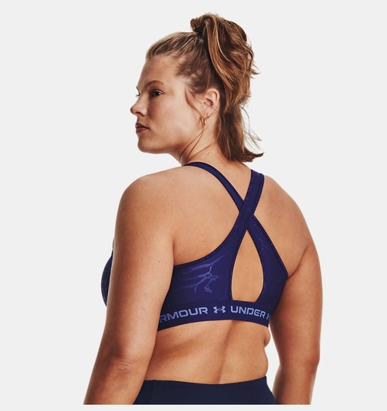 Mavi Kadın Armour® Mid Crossback Baskılı Spor Sütyeni