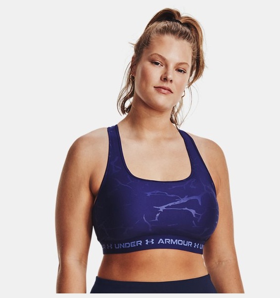 Mavi Kadın Armour® Mid Crossback Baskılı Spor Sütyeni