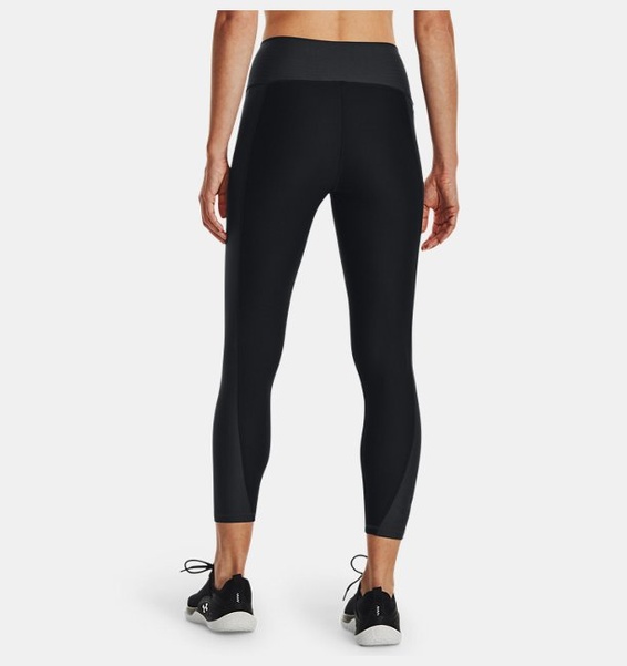 Siyah Kadın HeatGear® No-Slip Waistband Blocked Bilekte Tayt