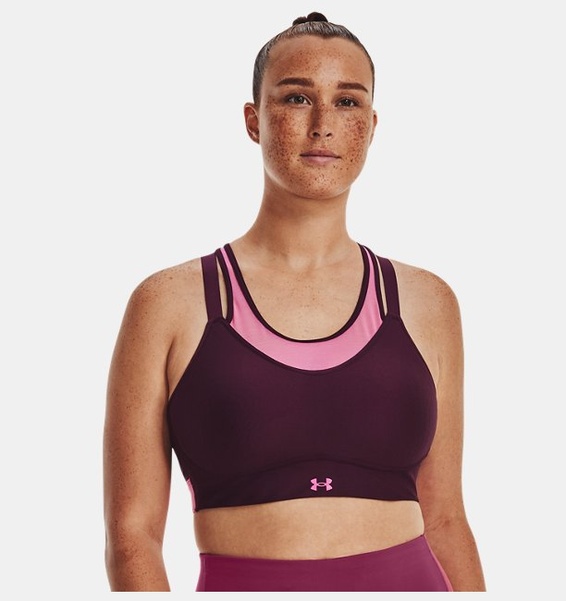 Mor Kadın UA Infinity Low Mesh Spor Sütyeni