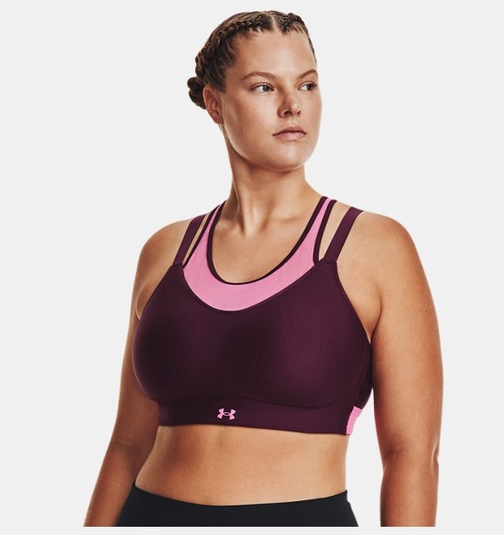 Mor Kadın UA Infinity Low Mesh Spor Sütyeni