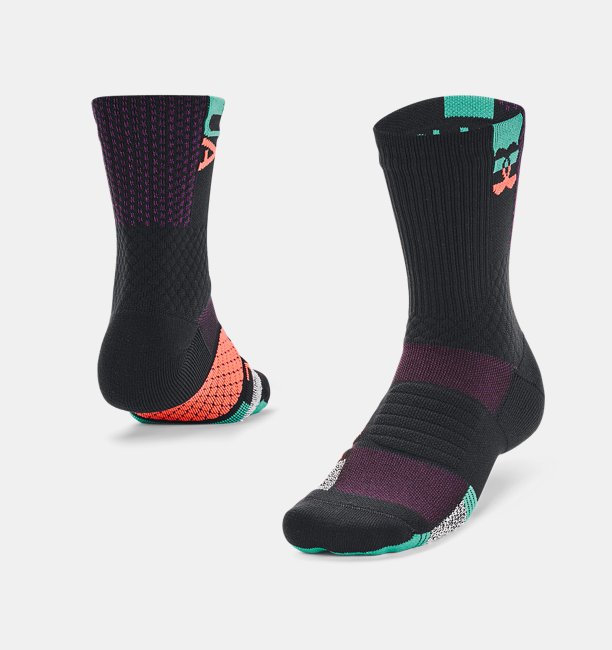 Unisex UA ArmourDry™ Playmaker Black History Month Crew Yaka Çorap Siyah