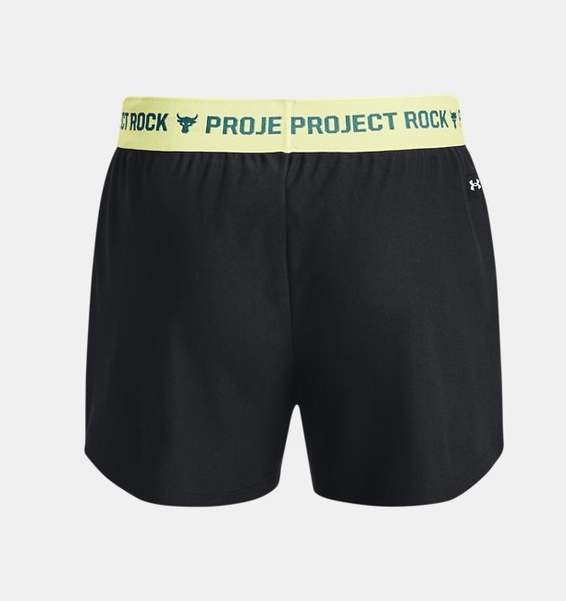 Siyah Kız Çocuk Project Rock Play Up Şort
