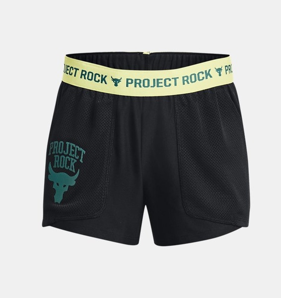 Siyah Kız Çocuk Project Rock Play Up Şort