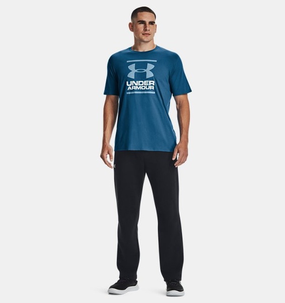 Mavi Erkek UA GL Foundation Kısa Kollu T-shirt