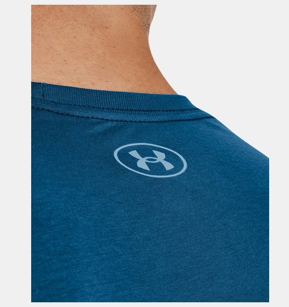 Mavi Erkek UA GL Foundation Kısa Kollu T-shirt