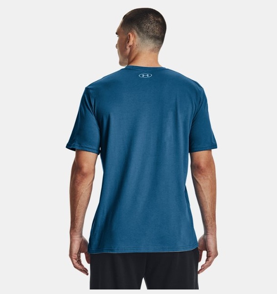 Mavi Erkek UA GL Foundation Kısa Kollu T-shirt