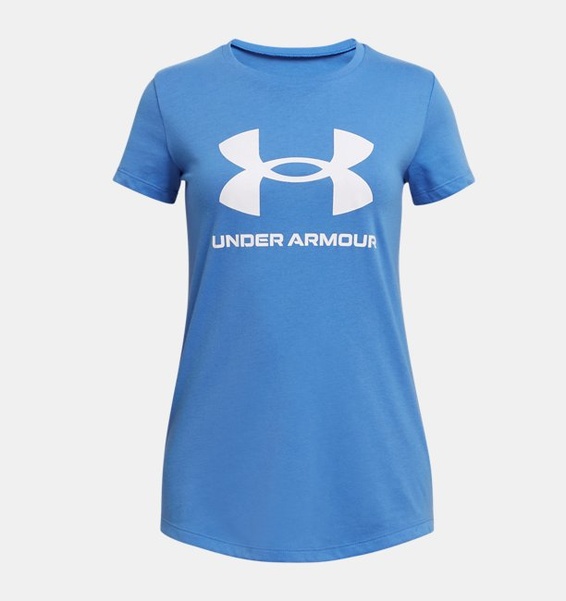 Beyaz Çocuk UA Sportswear Logo Kısa Kollu T-shirt
