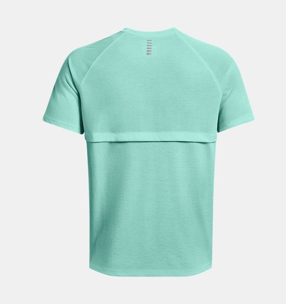 Yeşil Erkek UA Streaker Koşu Kısa Kollu T-shirt