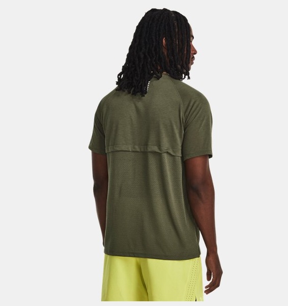 Yeşil Erkek UA Streaker Koşu Kısa Kollu T-shirt