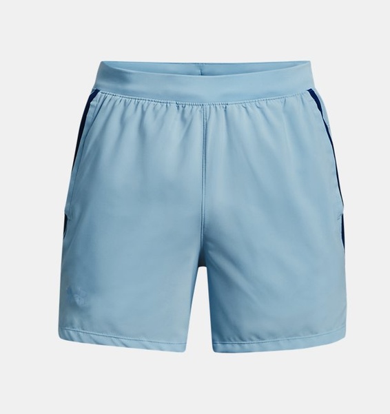 Mavi Erkek UA Launch Koşu 5inç Şort