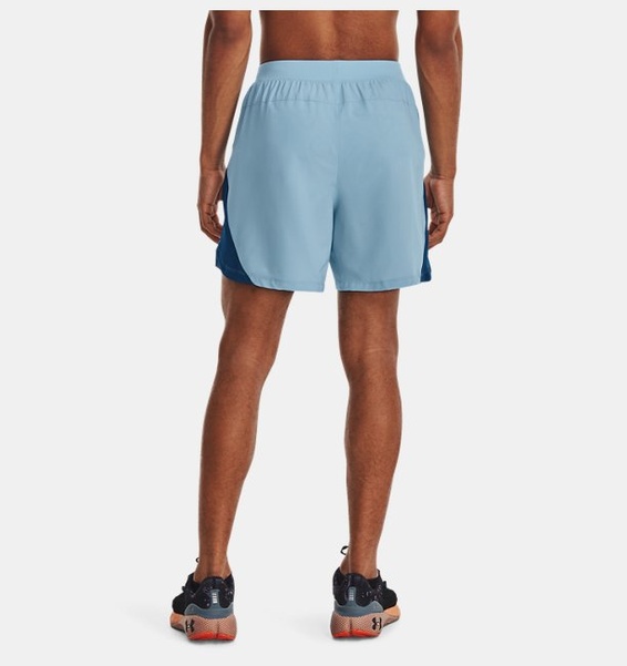 Mavi Erkek UA Launch Koşu 5inç Şort