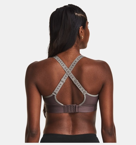 Gri Kadın UA Infinity Mid Covered Spor Sütyeni