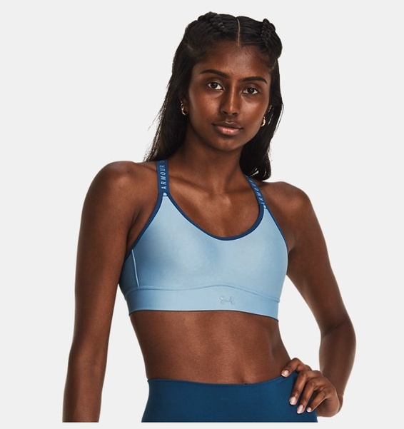 Mavi Kadın UA Infinity Mid Covered Spor Sütyeni