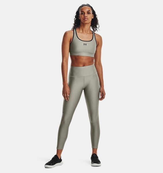 Yeşil Kadın UA Tech Yüksek Bel Bilekte Tayt