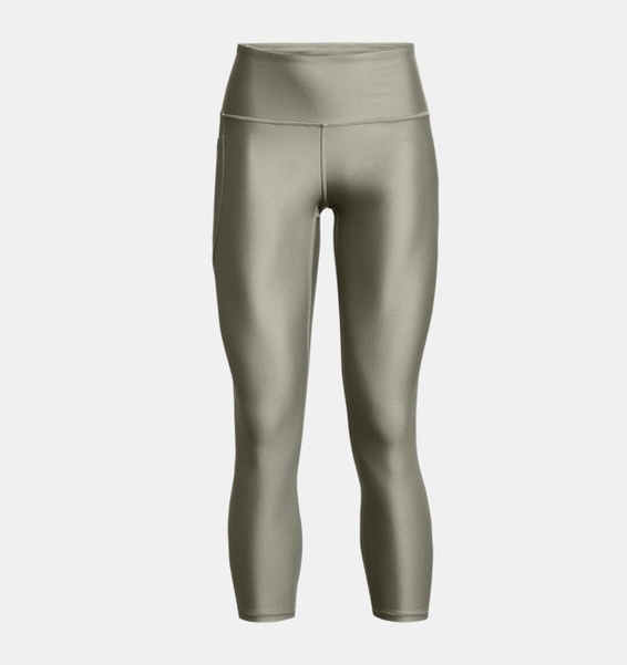 Yeşil Kadın UA Tech Yüksek Bel Bilekte Tayt