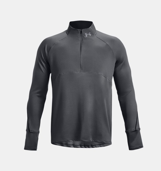 Gri Erkek UA Qualifier Koşu 2.0 ½ Fermuarlı Sweatshirt