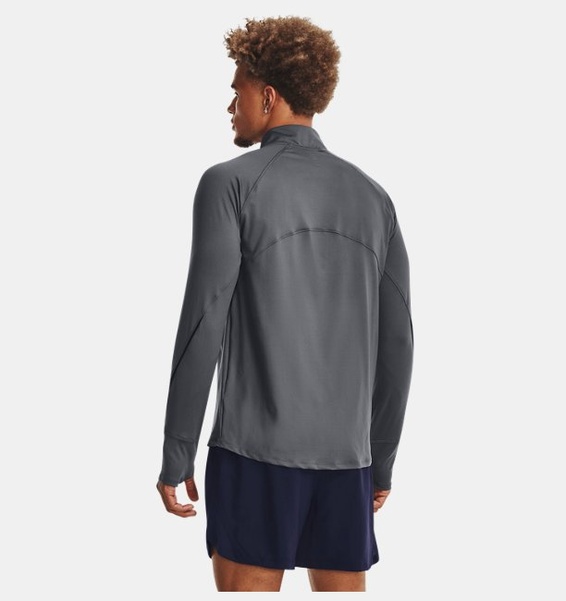 Gri Erkek UA Qualifier Koşu 2.0 ½ Fermuarlı Sweatshirt